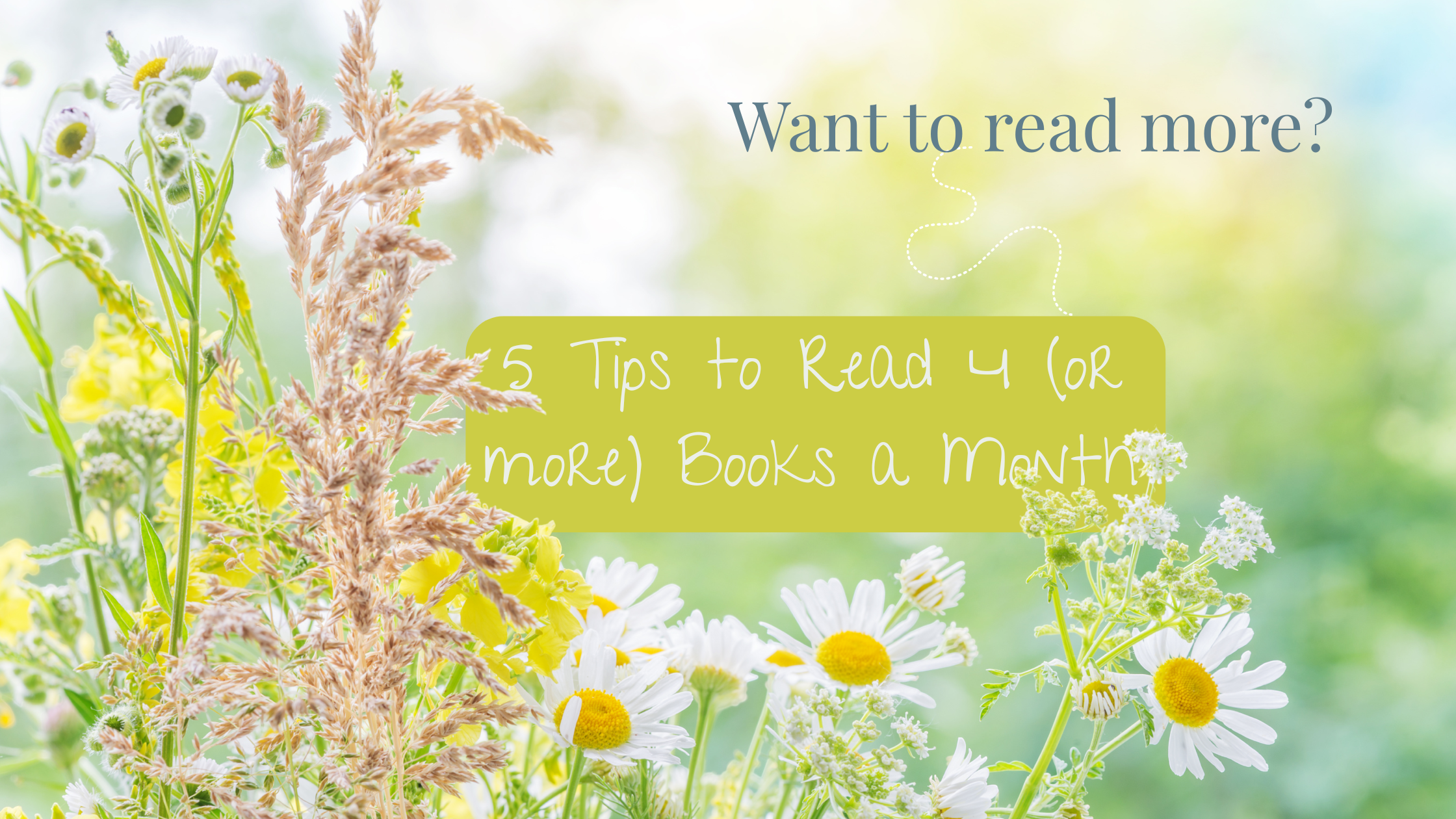 How to Read 4 Books a Month (Even as a Busy Mom)